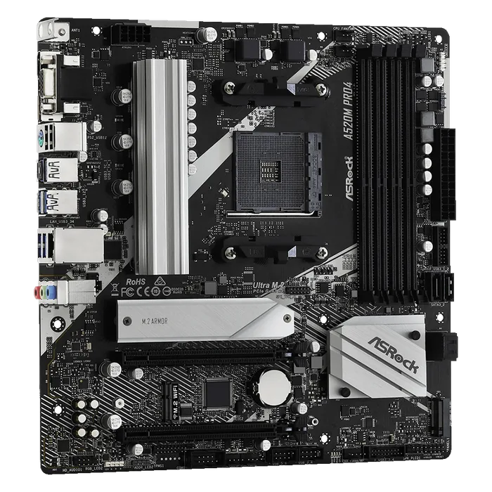 ASRock A520M PRO4 AM4 Micro-ATX