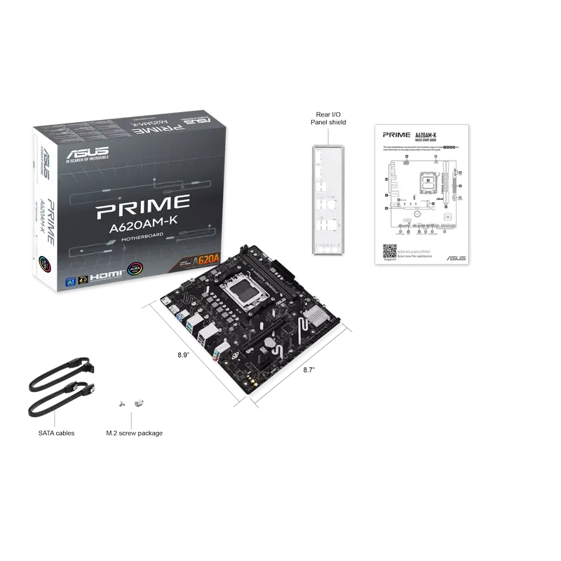 ASUS PRIME A620AM-K AM5 Micro-ATX