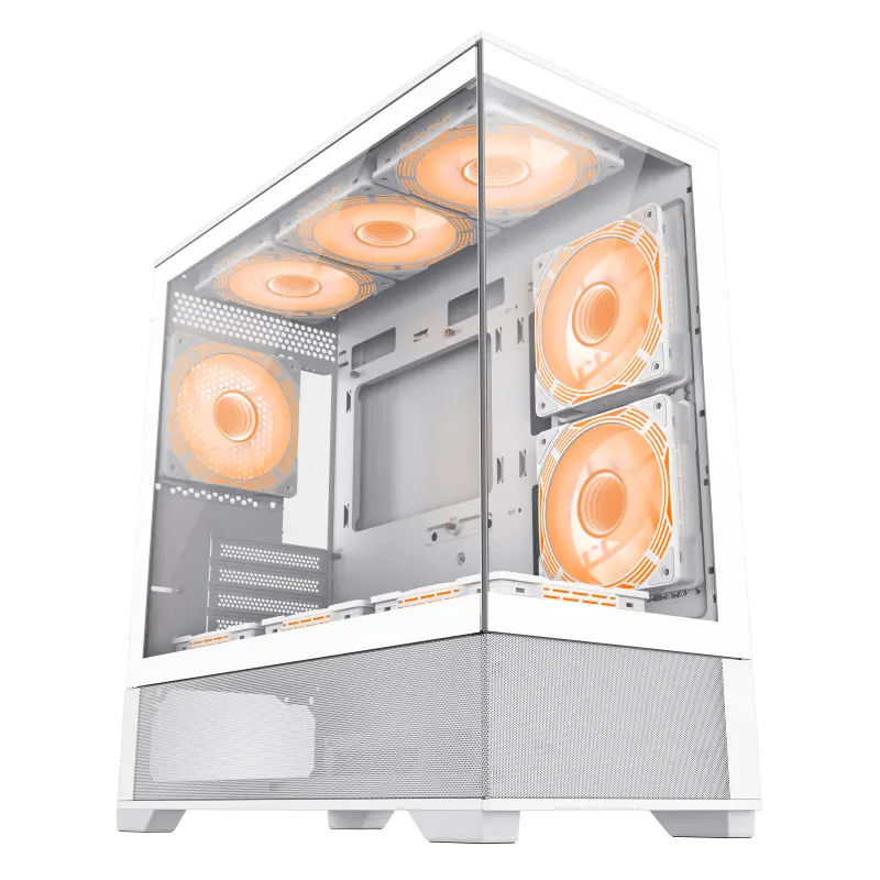 Gamemax VISTA MW Midi-Tower Alb