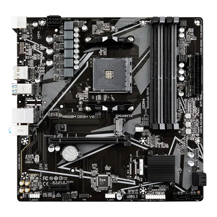 Gigabyte A520M DS3H V2 AM4 Micro-ATX