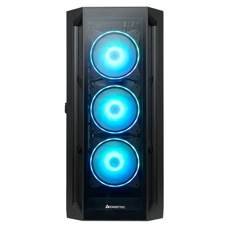 Chieftec GA-01B-TG-OP Midi-Tower Negru
