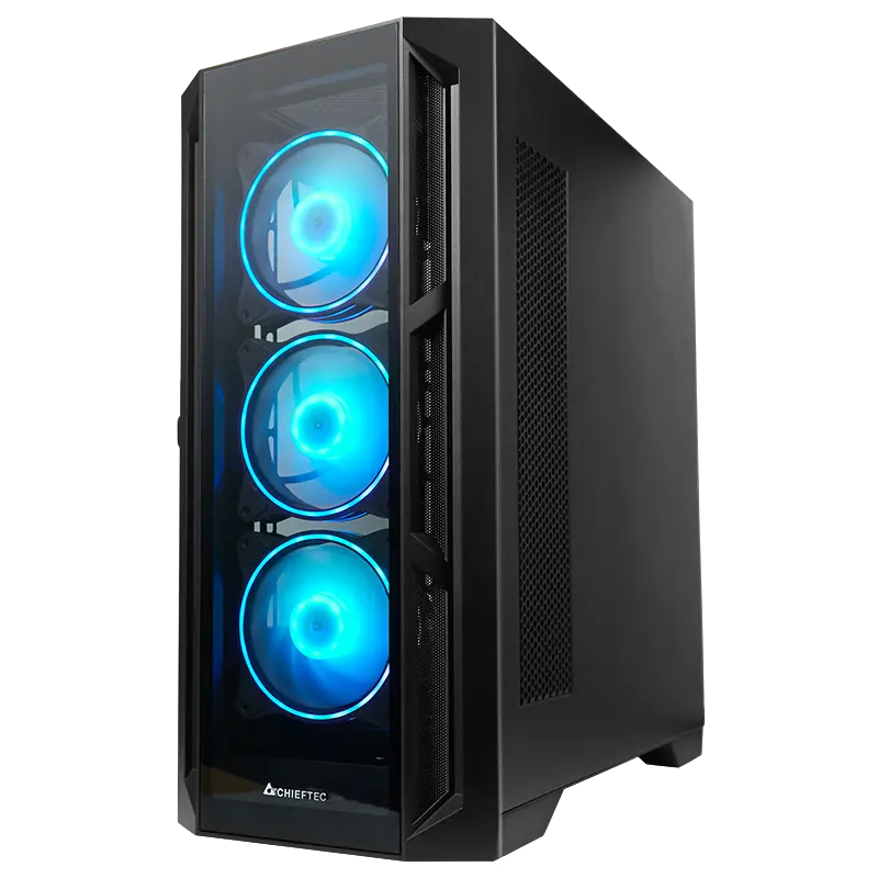 Chieftec GA-01B-TG-OP Midi-Tower Negru