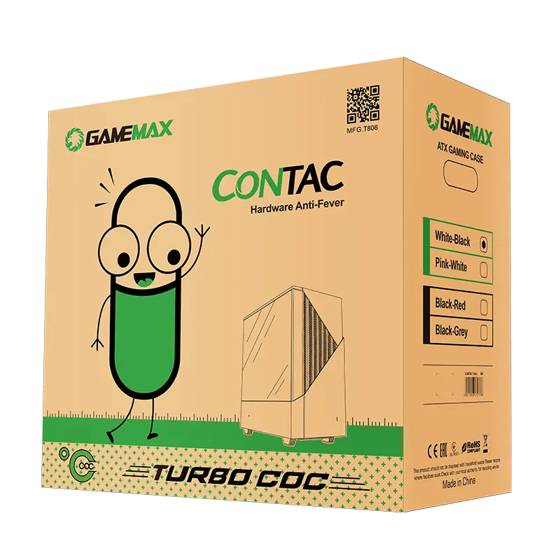 Gamemax CONTAC COC Midi-Tower White