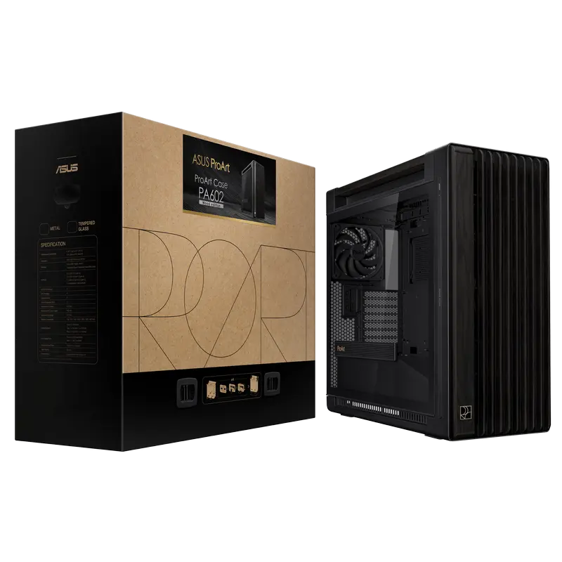 ASUS ProArt PA602 Wood TG Midi-Tower Black