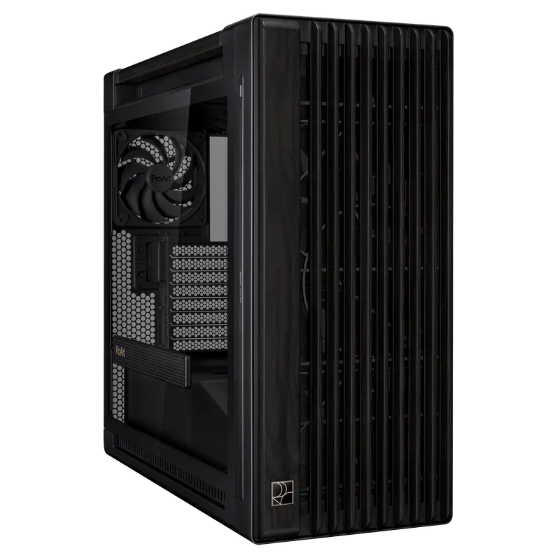 ASUS ProArt PA602 Wood TG Midi-Tower Negru