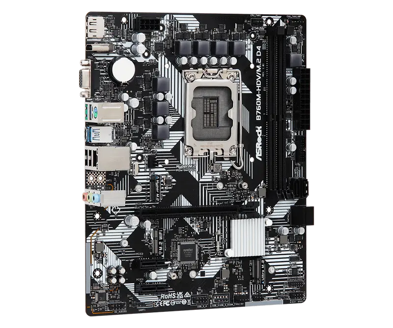 ASRock B760M-HDV/M.2 D4 LGA1700 Micro-ATX