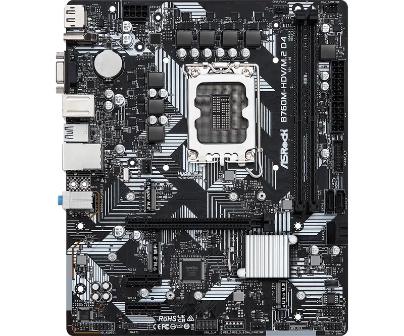 ASRock B760M-HDV/M.2 D4 LGA1700 Micro-ATX