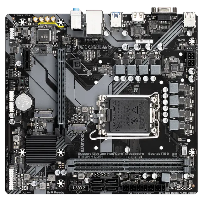 Gigabyte B760M H DDR4 LGA1700 Micro-ATX