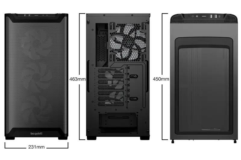 be quiet! PURE BASE 501 LX Midi-Tower Negru