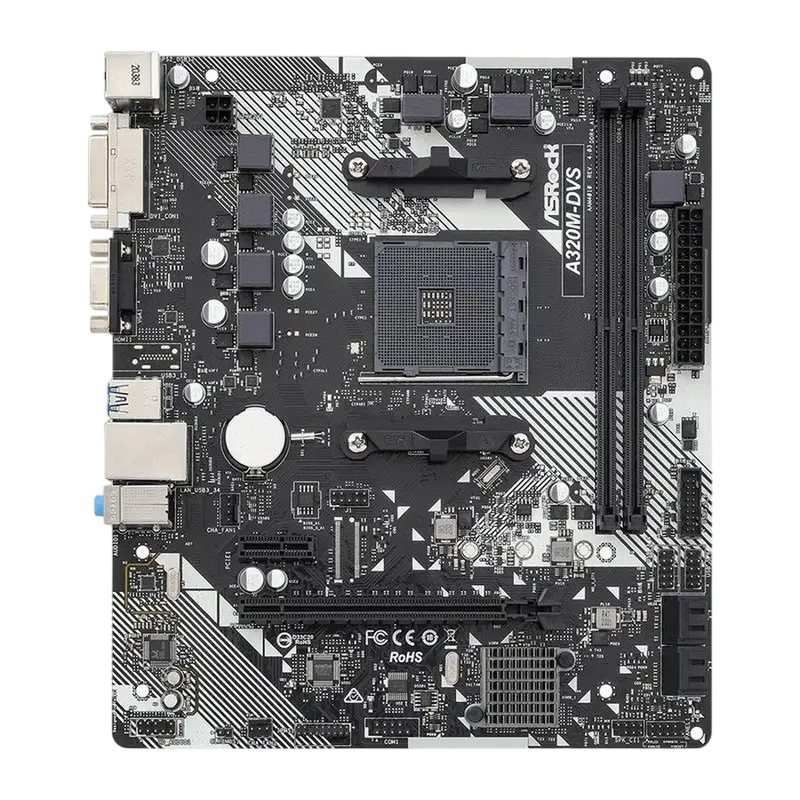 ASRock A320M-DVS R4.0 AM4 Micro-ATX