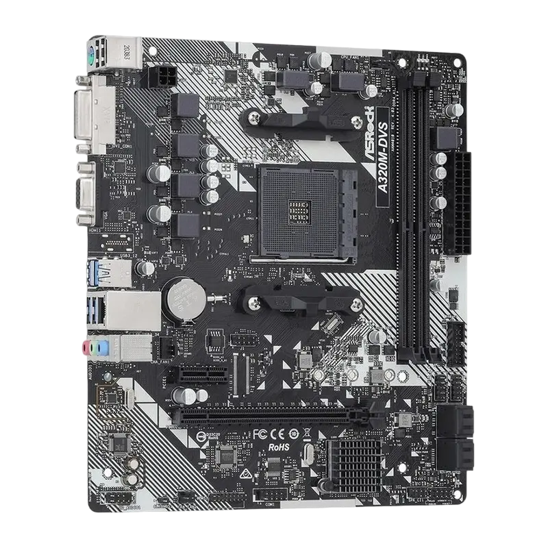 ASRock A320M-DVS R4.0 AM4 Micro-ATX