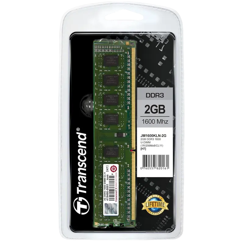 Transcend PC12800 JetRam 2GB DDR3 1600MHz