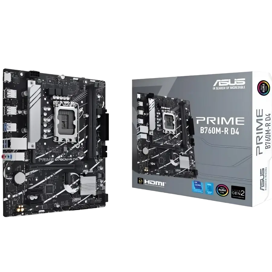 ASUS PRIME B760M-R D4 LGA1700 Micro-ATX
