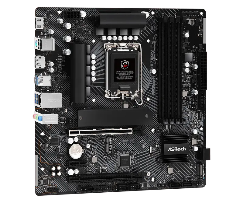 ASRock B760M PG LIGHTNING/D4 LGA1700 Micro-ATX