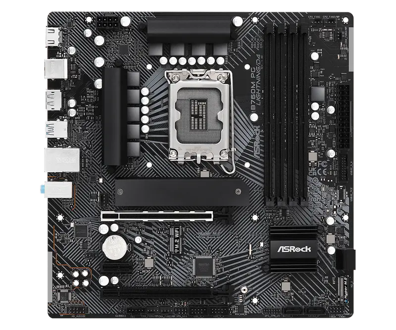 ASRock B760M PG LIGHTNING/D4 LGA1700 Micro-ATX