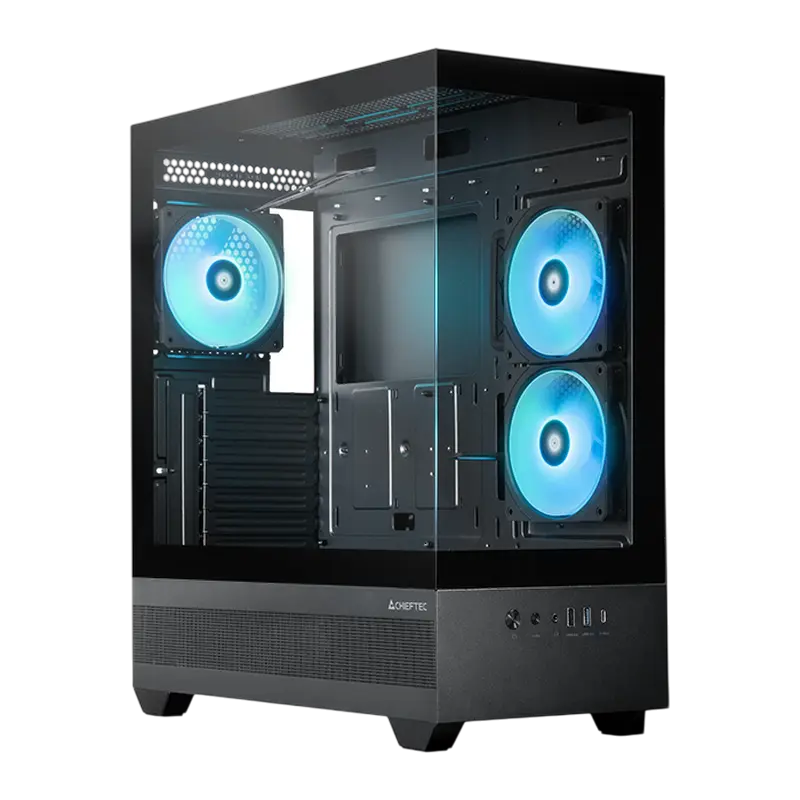 Chieftec GT-01B-OP Midi-Tower Negru