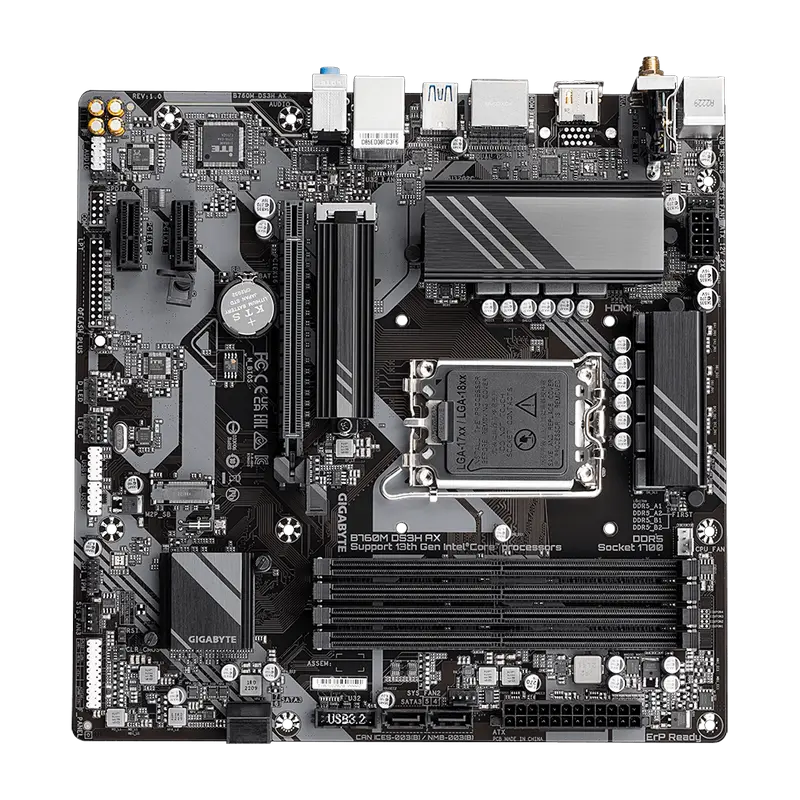 Gigabyte B760M DS3H AX LGA1700 Micro-ATX