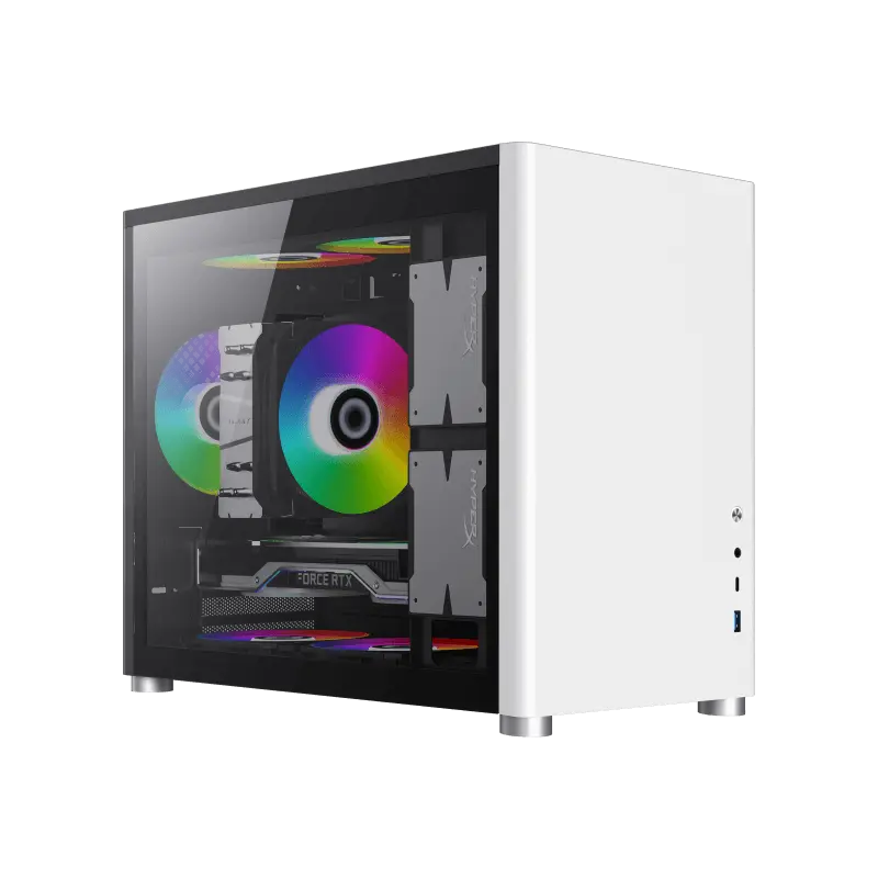 Gamemax SPARK Mini-Tower Alb
