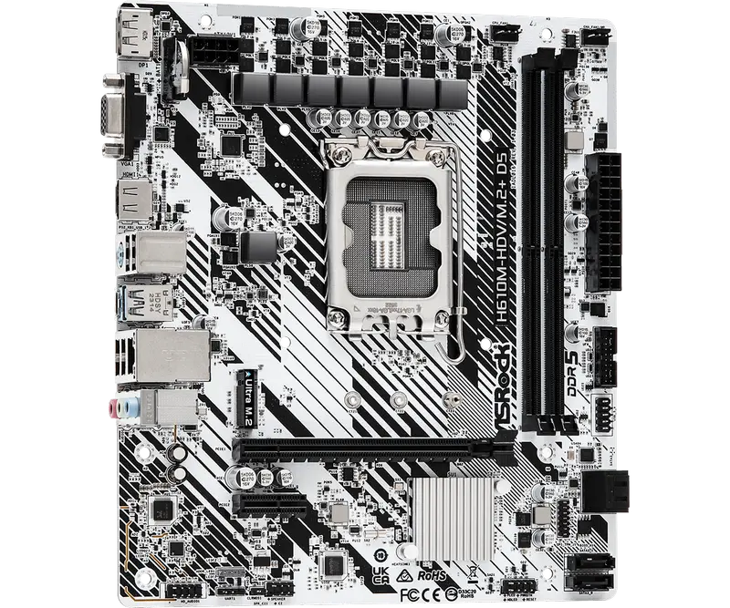 ASRock H610M-HDV/M.2+ D5 LGA1700 Micro-ATX