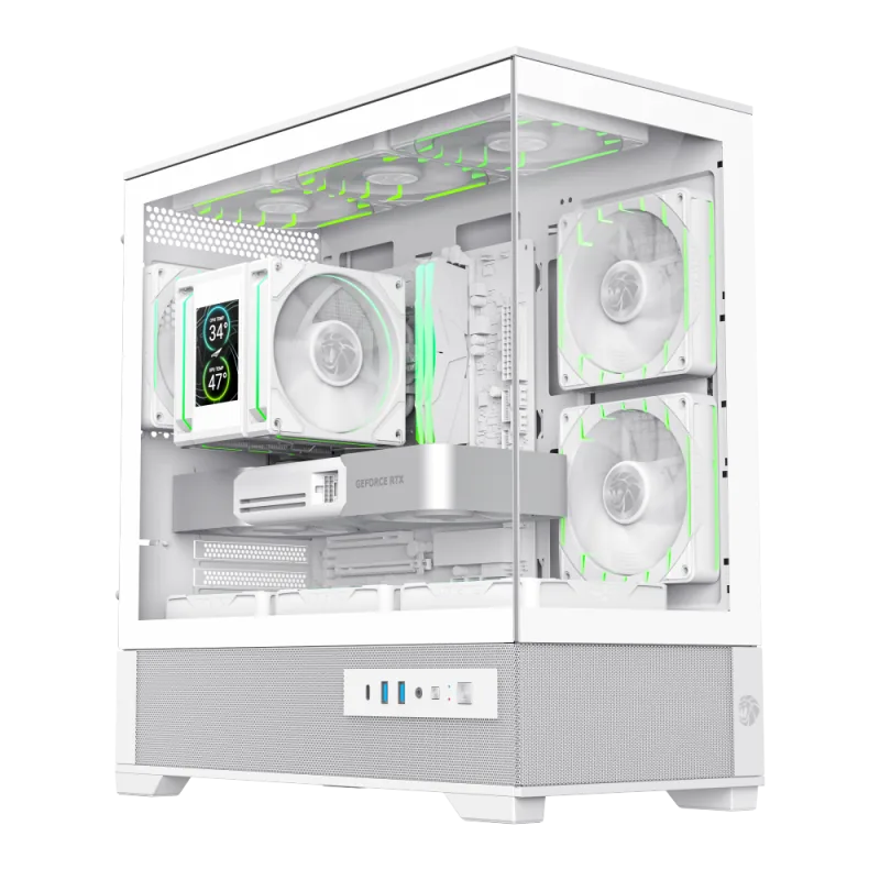 Gamemax VISTA 2 MW Mini-Tower Alb