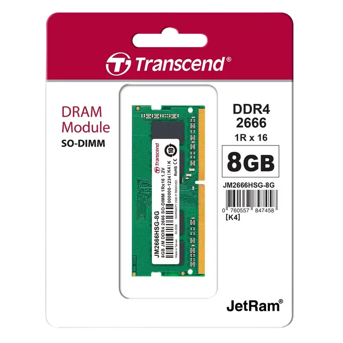Transcend PC25600 8GB DDR4 3200MHz SODIMM