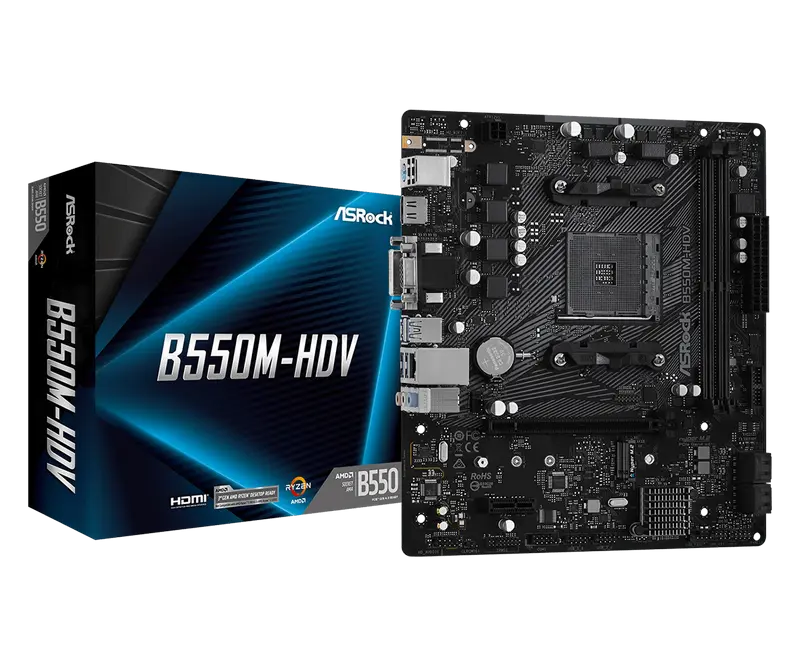 ASRock B550M-HDV AM4 Micro-ATX