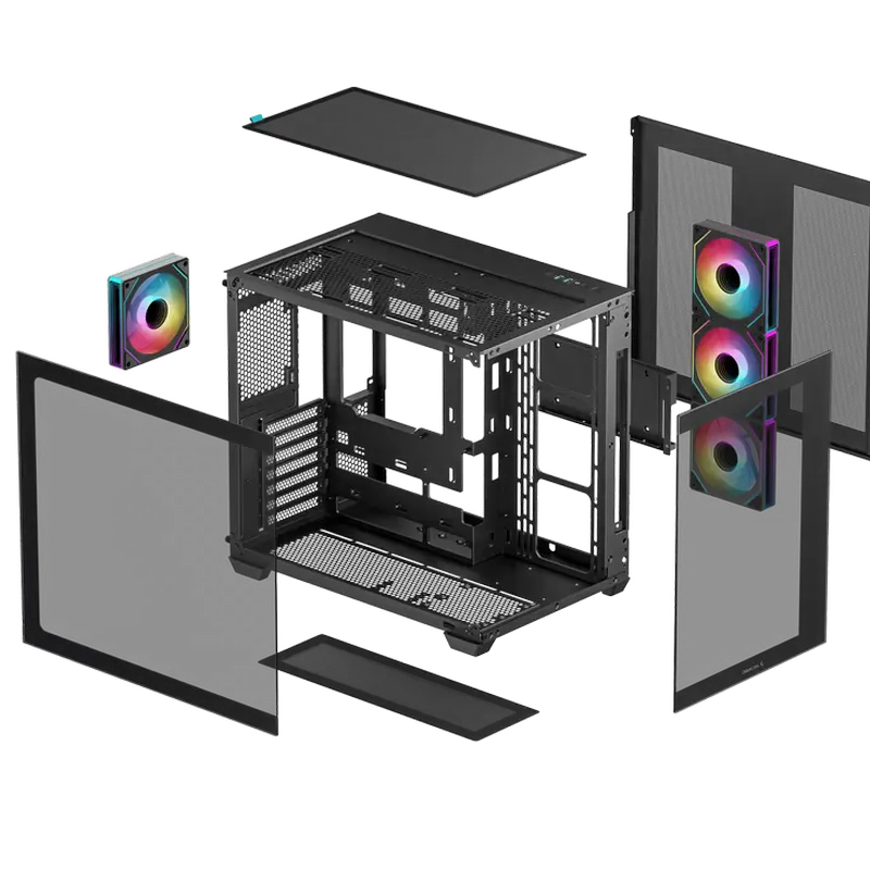 Deepcool CG530 4F Midi-Tower Negru