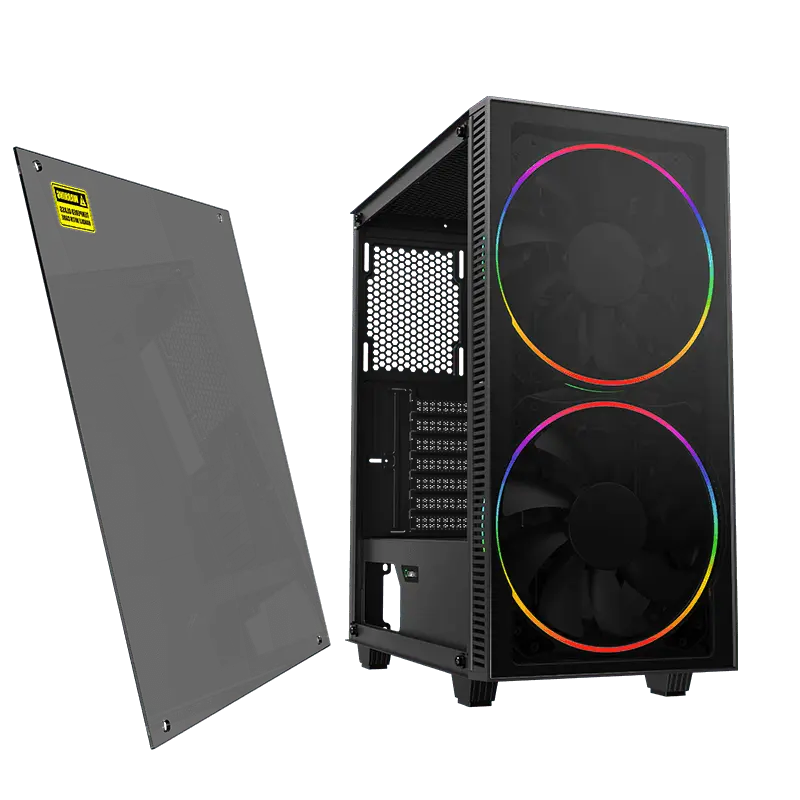 Gamemax BLACK HOLE Midi-Tower Negru
