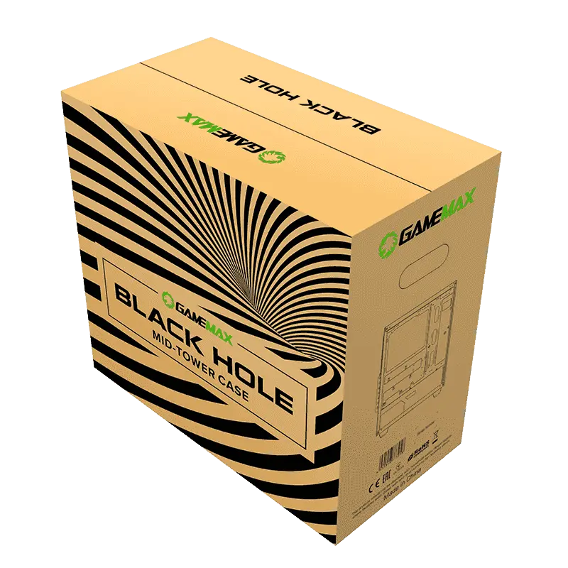 Gamemax BLACK HOLE Midi-Tower Negru