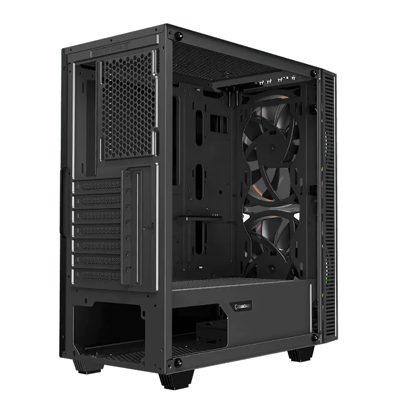 Gamemax BLACK HOLE Midi-Tower Negru