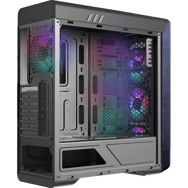 Gamemax MOONLIGHT FRGB BK Midi-Tower Negru