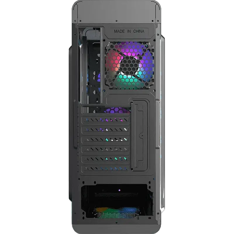 Gamemax MOONLIGHT FRGB BK Midi-Tower Negru
