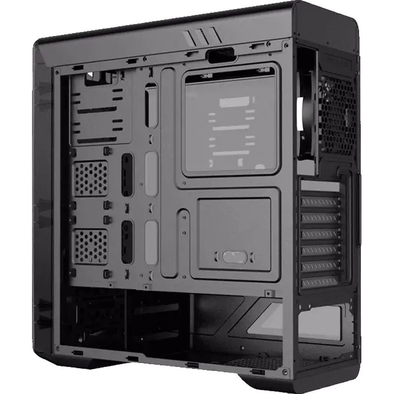Gamemax MOONLIGHT FRGB BK Midi-Tower Negru