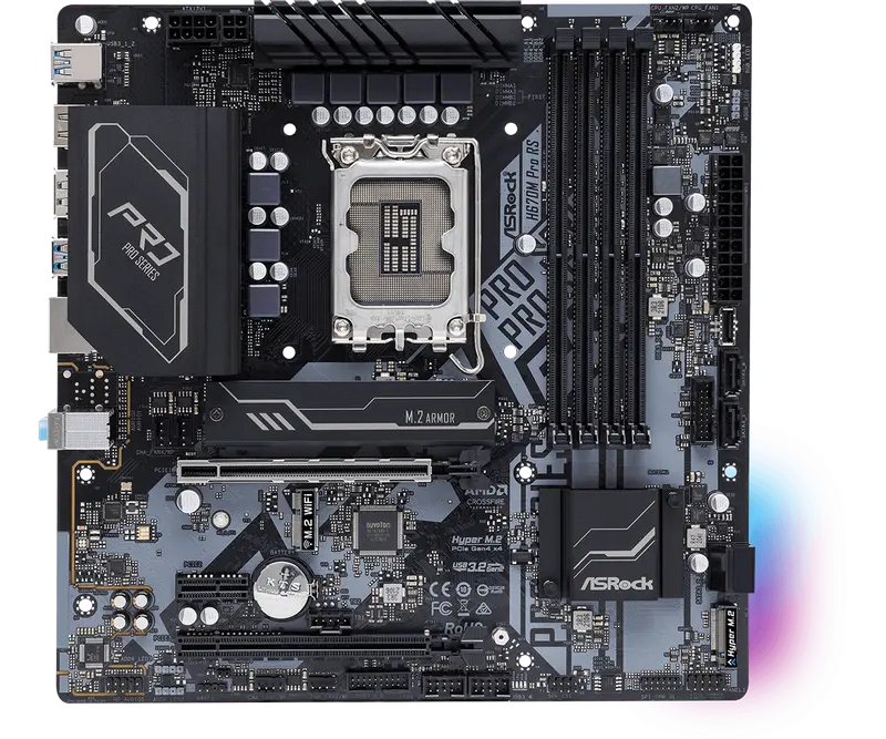 ASRock H670M PRO RS LGA1700 Micro-ATX