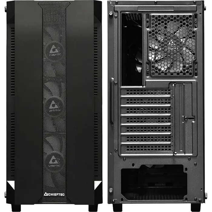 Chieftec GS-01B-OP Midi-Tower Negru