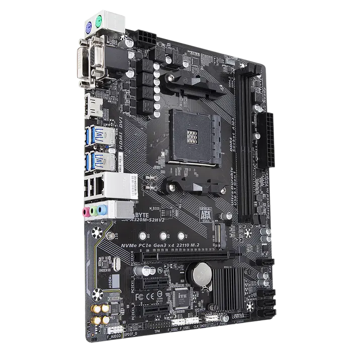 Gigabyte A320M-S2H V2 AM4 Micro-ATX