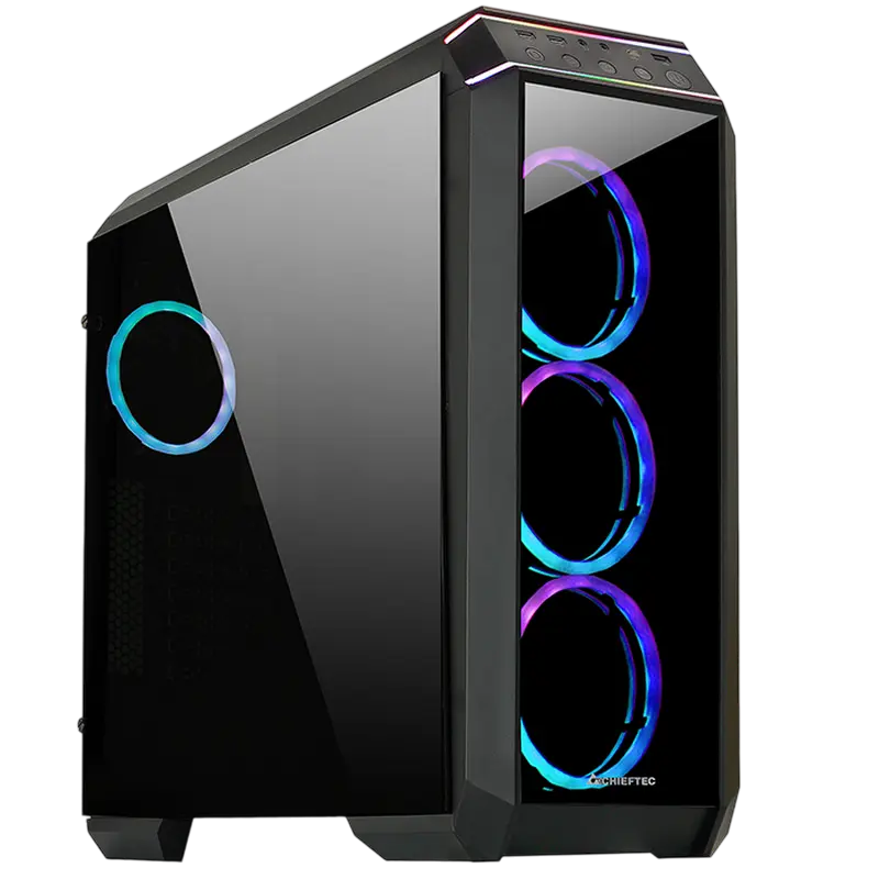 Chieftec GP-02B-UC-OP Midi-Tower Negru