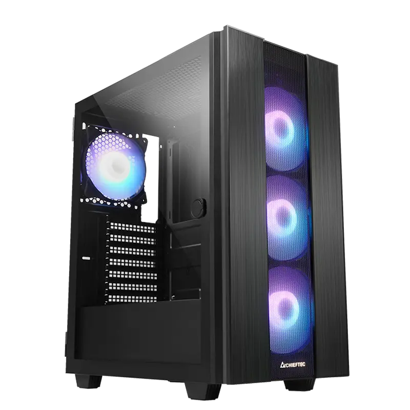Chieftec GS-02B-OP Midi-Tower Negru