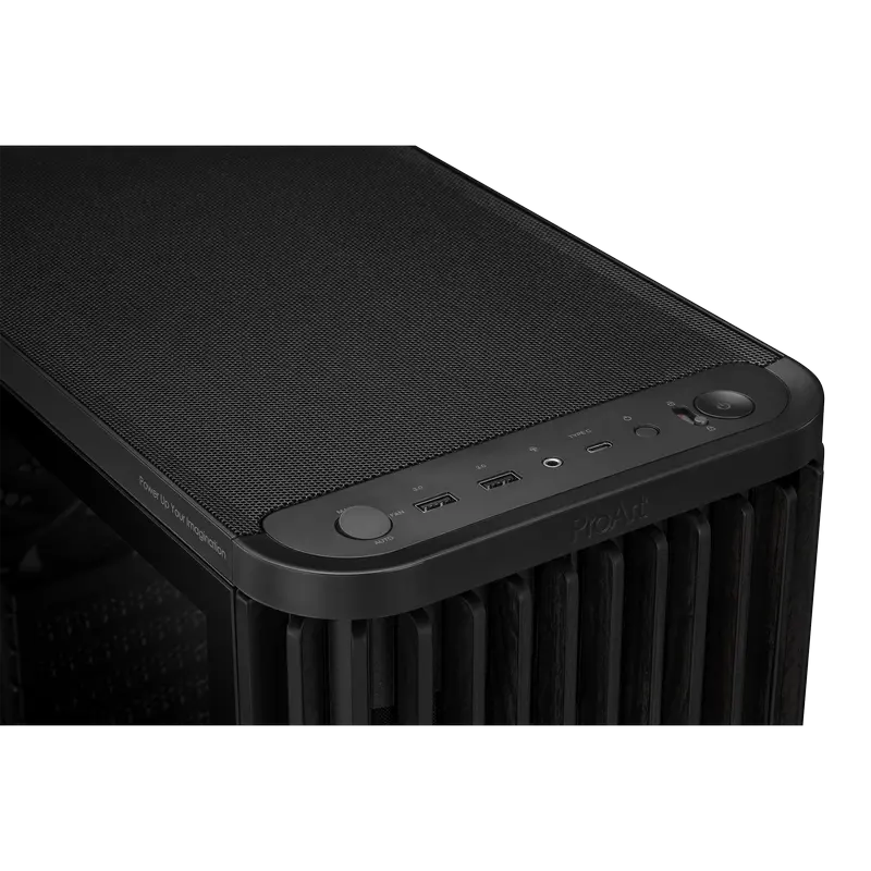 ASUS ProArt PA401 Wood TG Midi-Tower Black