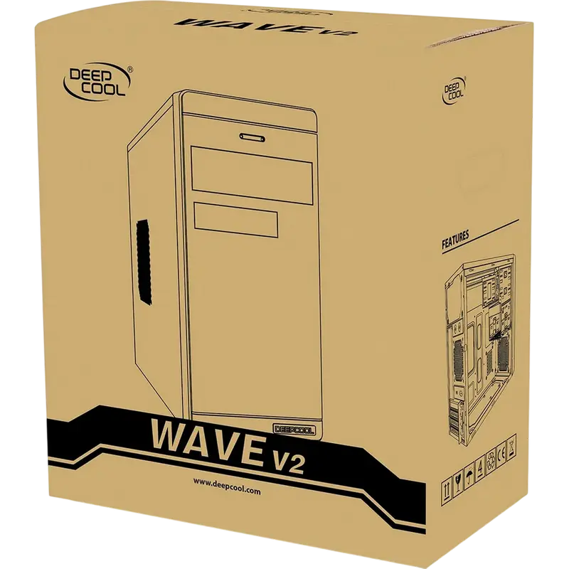 Deepcool WAVE V2 Mini-Tower Black