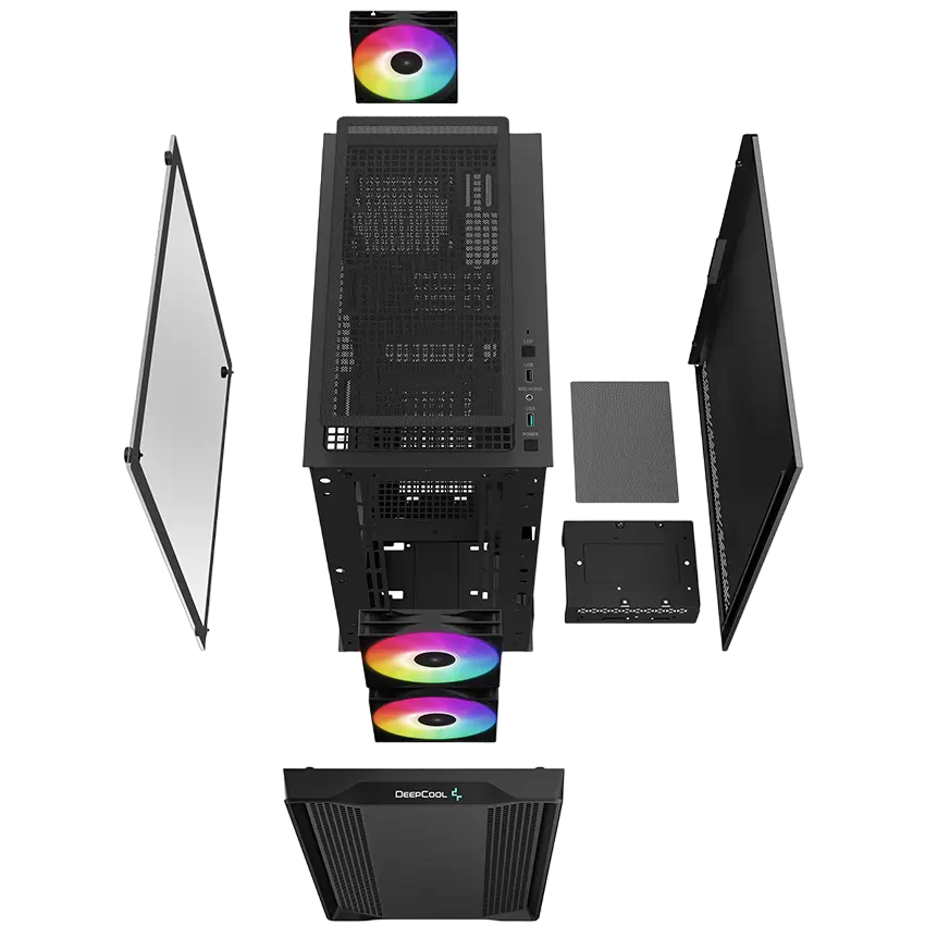 Deepcool CC360 ARGB Midi-Tower Negru