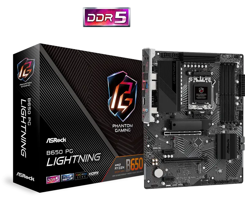 ASRock B650 PG LIGHTNING AM5 ATX