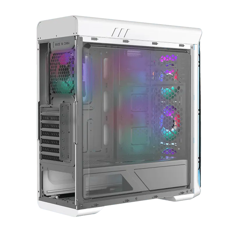 Gamemax STARLIGHT FRGB Midi-Tower Alb