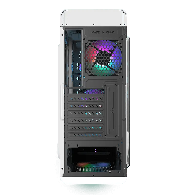 Gamemax STARLIGHT FRGB Midi-Tower Alb