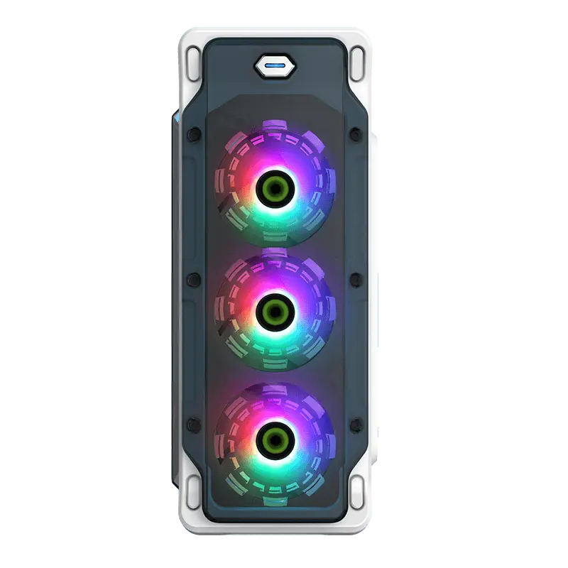Gamemax STARLIGHT FRGB Midi-Tower Alb
