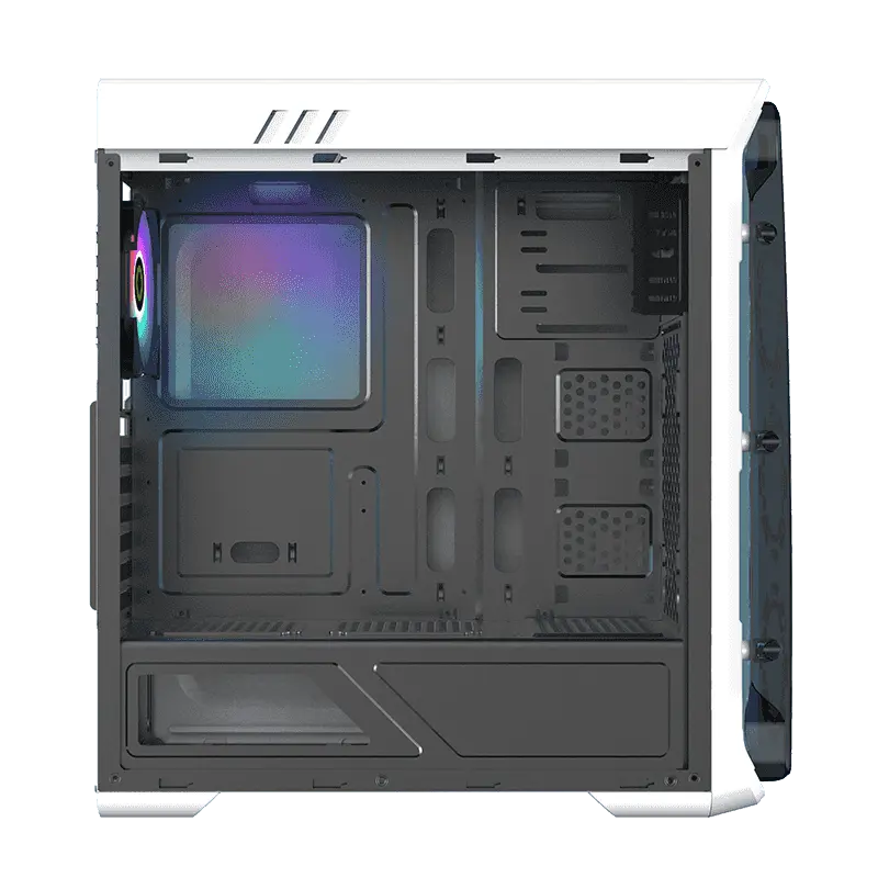 Gamemax STARLIGHT FRGB Midi-Tower Alb