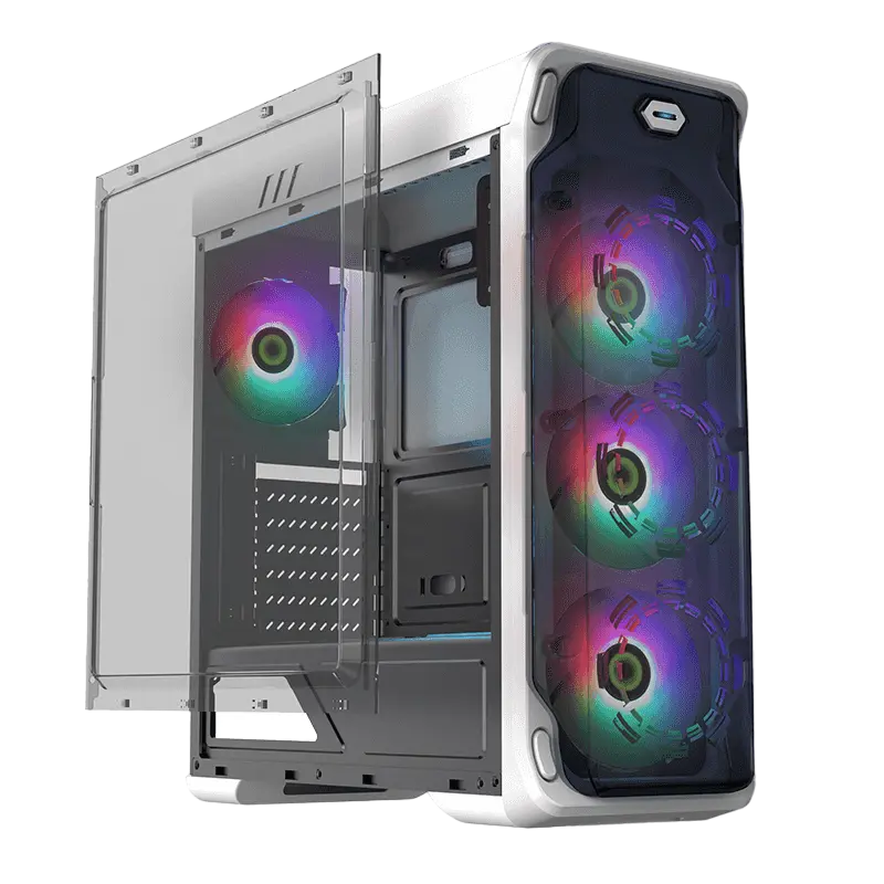 Gamemax STARLIGHT FRGB Midi-Tower Alb