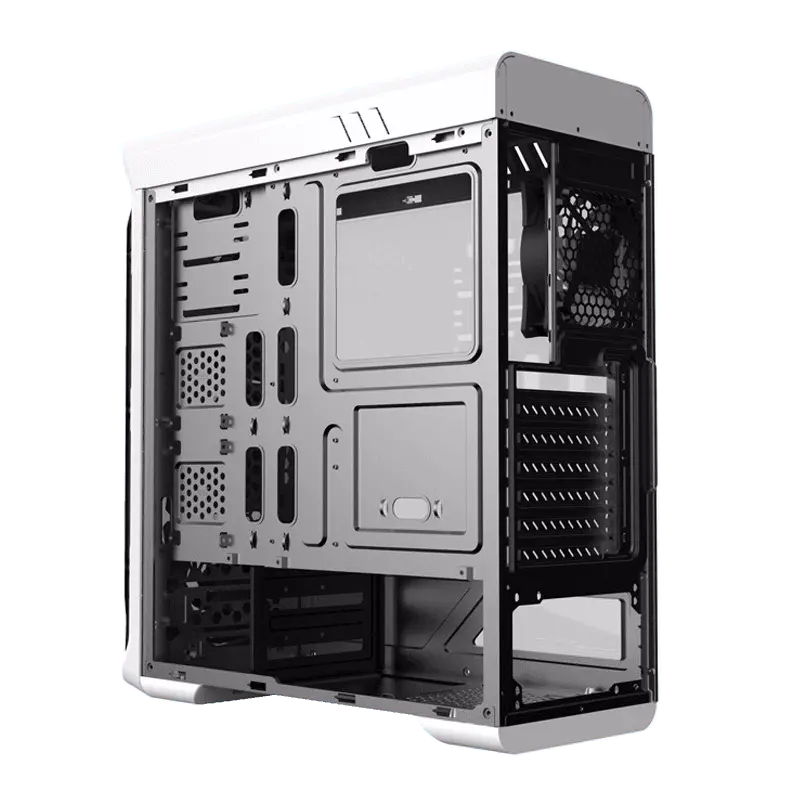 Gamemax STARLIGHT FRGB Midi-Tower Alb