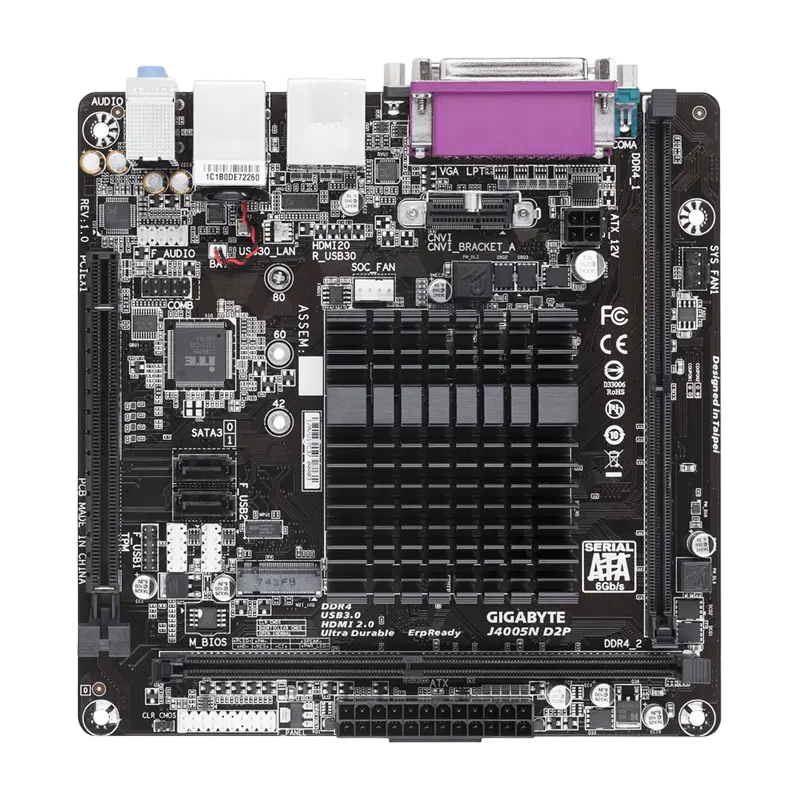 Gigabyte J4005N D2P ITX