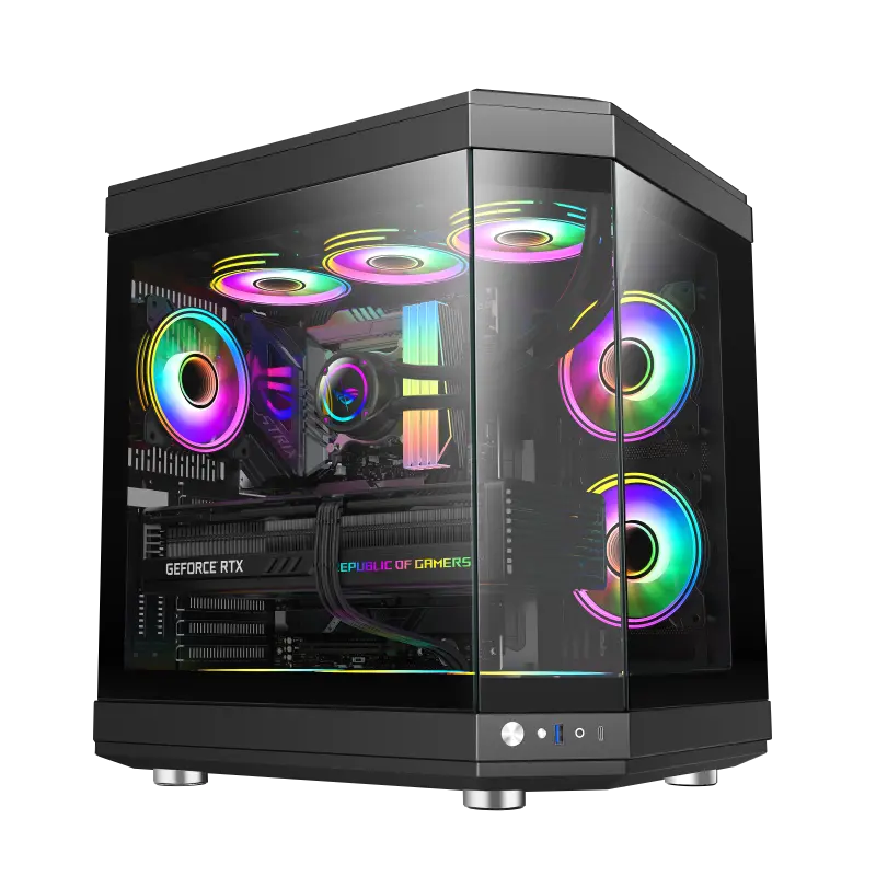 Gamemax HYPE BK Midi-Tower Negru